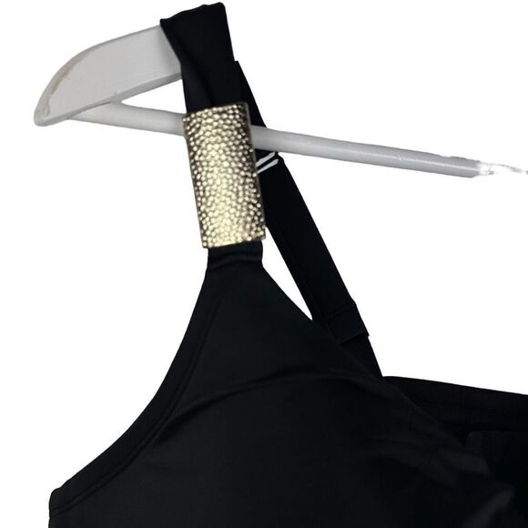 Lane Bryant Tankini Swim Top Black size 42H - Picture 5 of 7